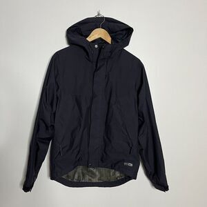 REI Gore-Tex Rain Jacket Mens Solid Black Vented Hiking Small